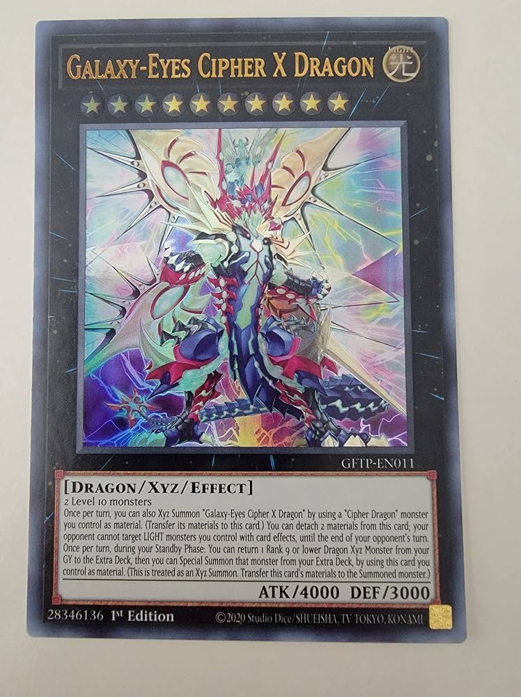 Amazon.com: Galaxy-Eyes Cipher X Dragon - GFTP-EN011